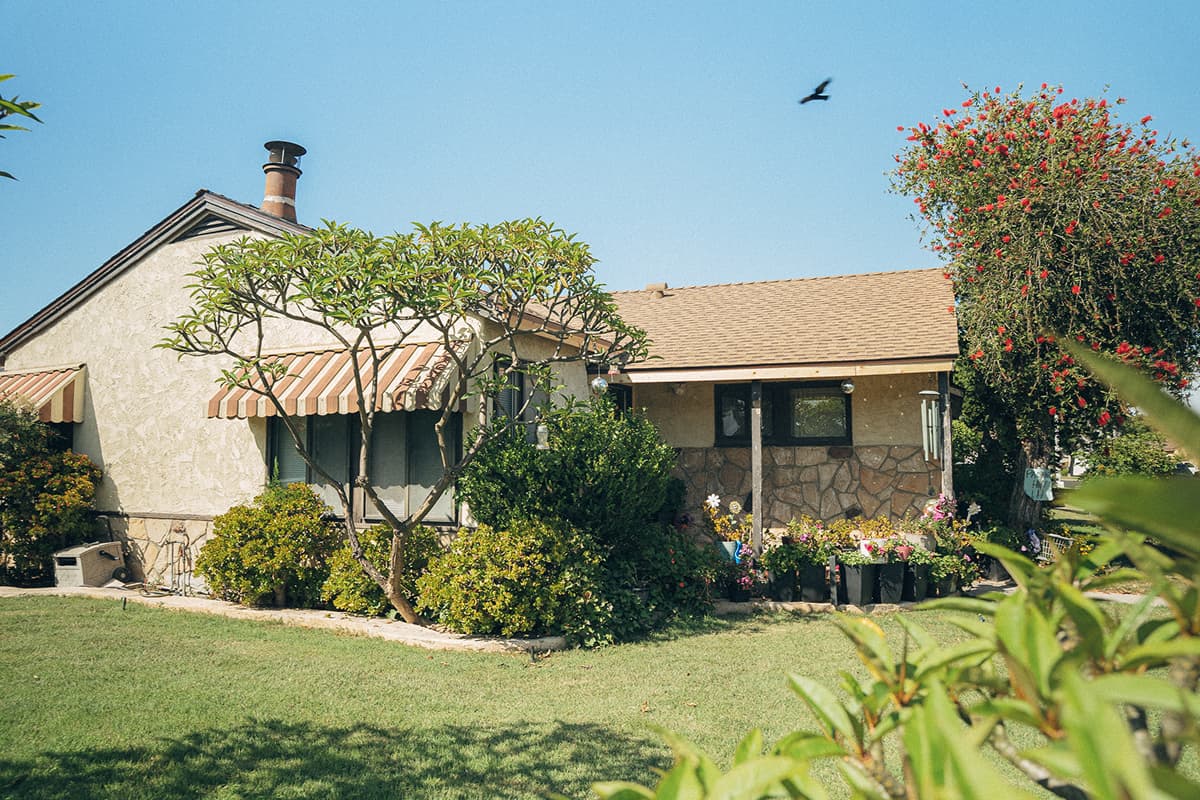 Single-story home with an asphalt shingle roof